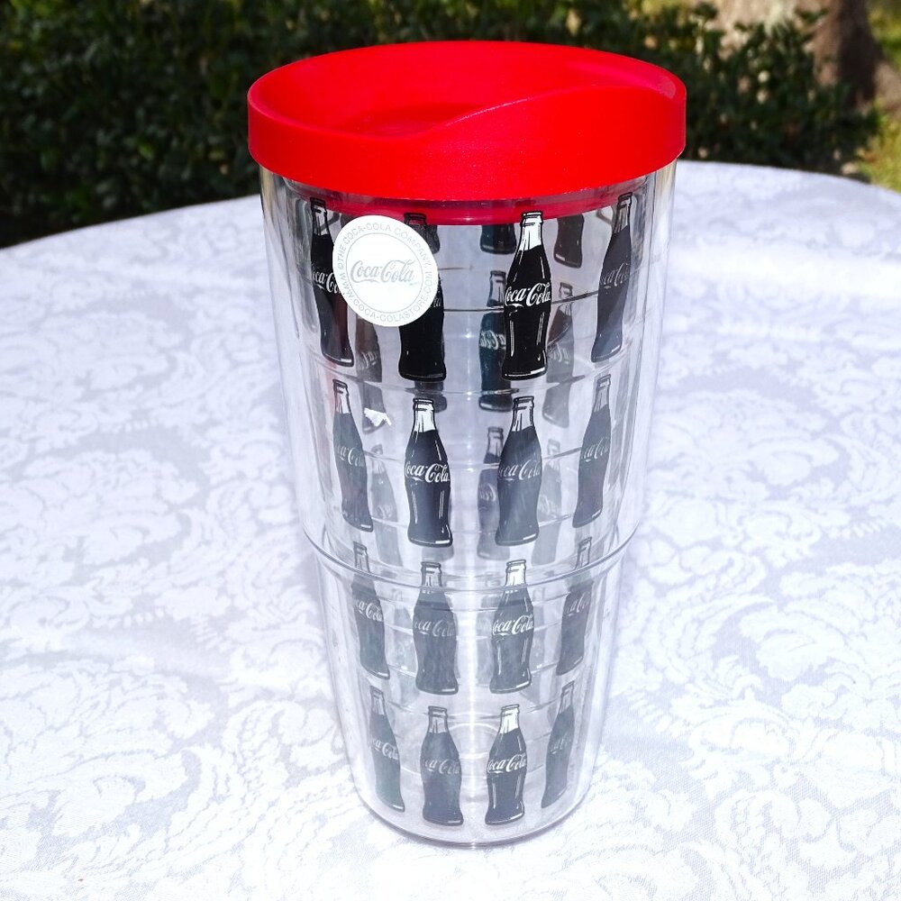 New 24oz. Coca Cola Tervis Insulated Plastic Glass